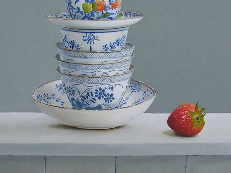 gevaarlijke stapeling met aardbeien gevaarlijke stapeling met aardbeien